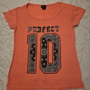 Rue21 Orange Perfect 10 Kids Shirt